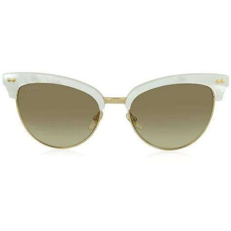 gucci gg 4283 s embellished cat& 39|GUCCI Damascato Cat Eye GG 4283/S Sunglasses Tortoise.